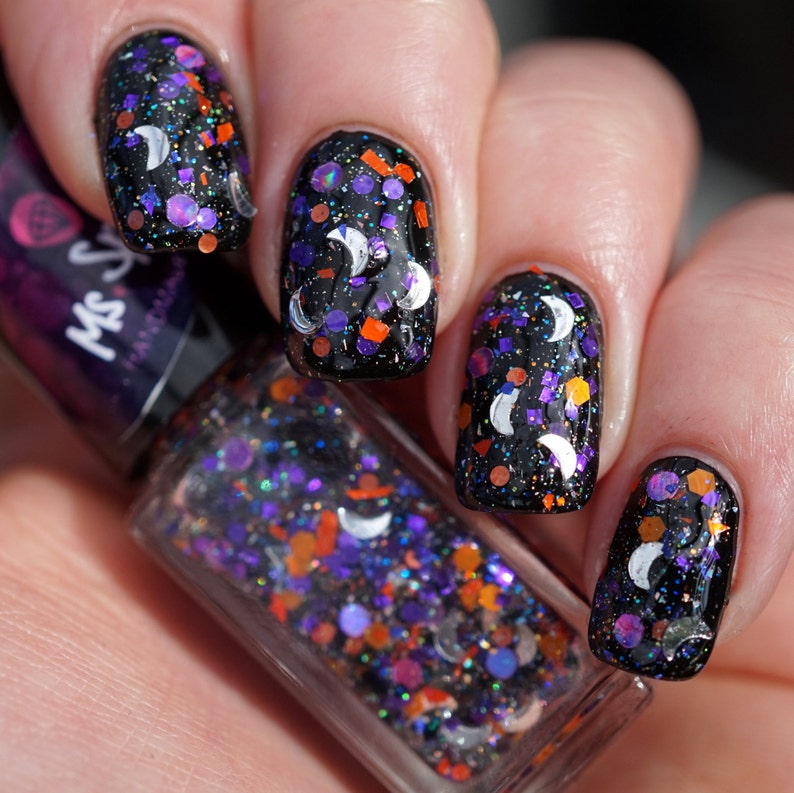 Hocus PocusHalloween 2015 Trio Indie Nail Polish Glitterbomb image 3