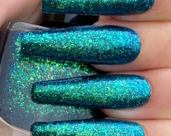 Glowworm Caves~Unreal Travel Destinations Collection Limited Edition Flakie Polish 10ml