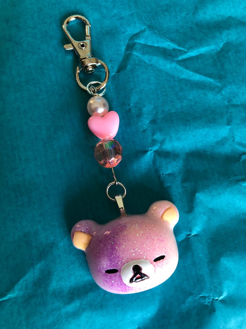 Rilakkuma Head Keychain/Bag Charm | Etsy