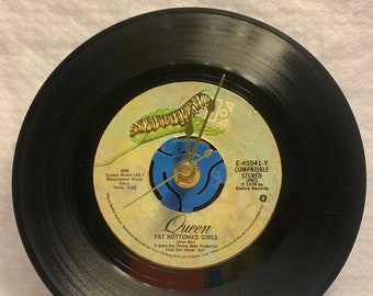 Queen/'s 1978 Fat Bottomed Girls 45 single record clock