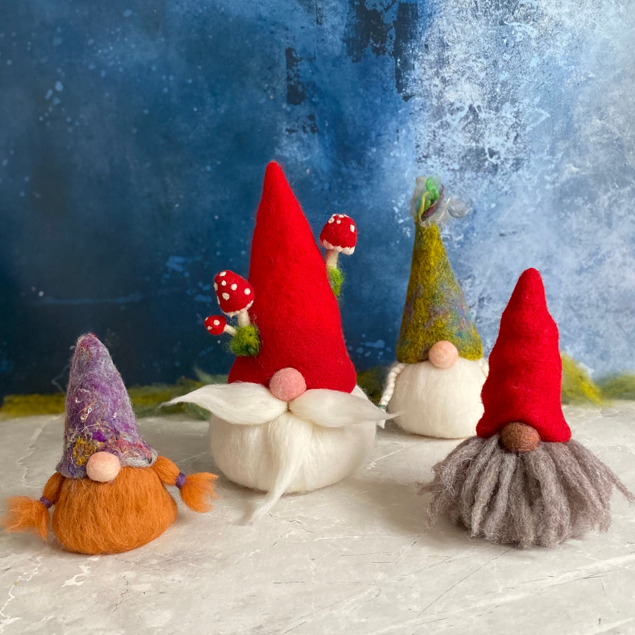 Gnomes Needle Felting Kits for Beginners DIY Christmas Gift, Home Decor  Craft