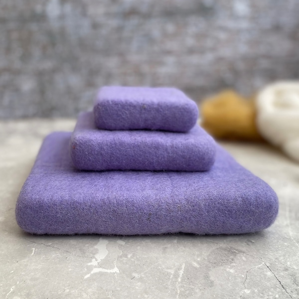 Wool felting mat / handmade eco-friendly / 3 sizes / LAVENDER