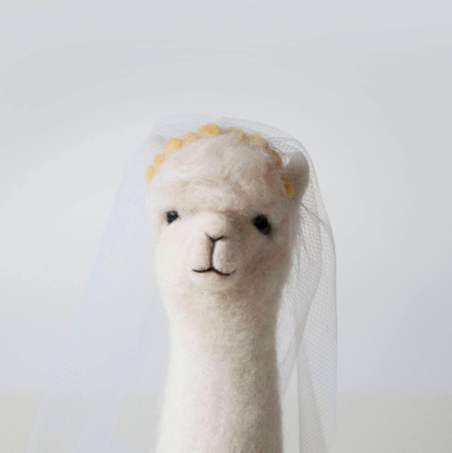 Alpaca Needle Felted Wedding Cake Toppers Large - Etsy UK