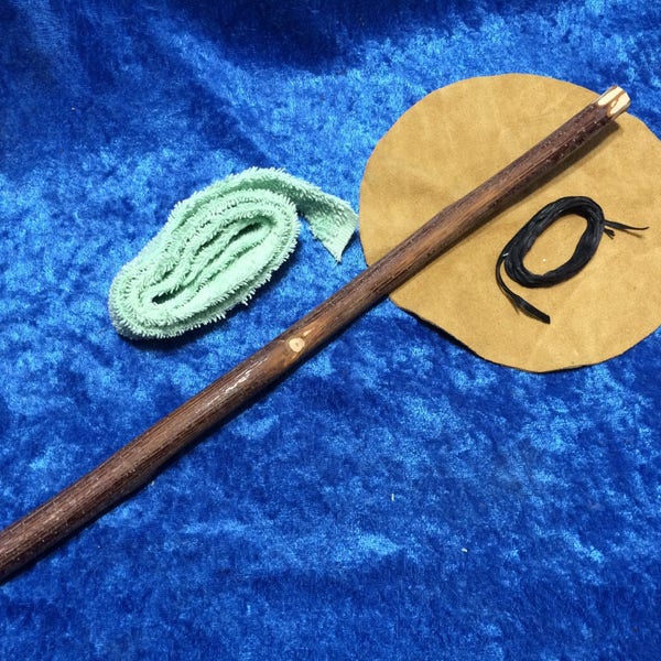 Make Your Own: Drum Beater Kit, Hard, Medium or Soft with Deer Suede Head, Willow Drum Stick and Full Instructions