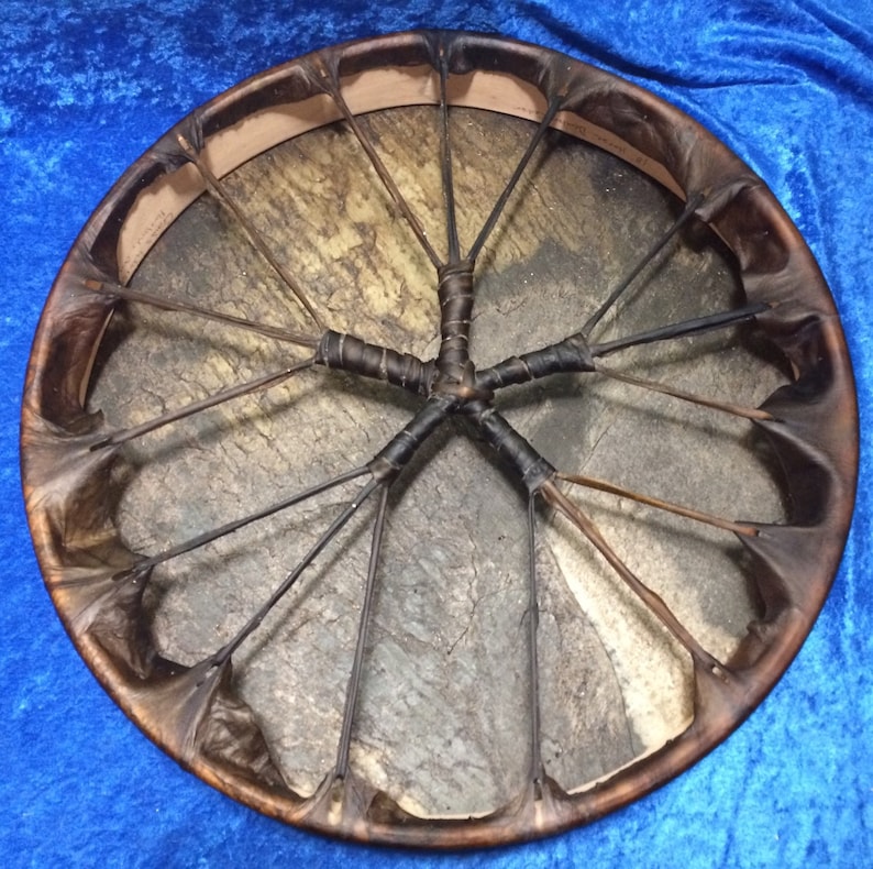 Horse 18 Harmonic Shamanic Rawhide Drum on Deodar Cedar Etsy