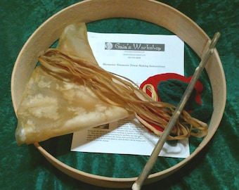 Make Your Own: Four Directions Spirit Drum Kit, Horse, Deer, Buffalo or Elk Rawhide with Maple or Cedar Hoop, 10&quot; 13&quot;, 15&quot;, 18&quot; or 20&quot;