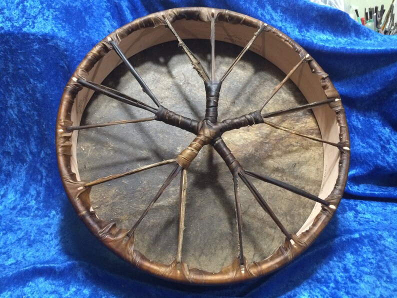 Horse 15 Harmonic Shamanic Rawhide Drum on Maple or Etsy