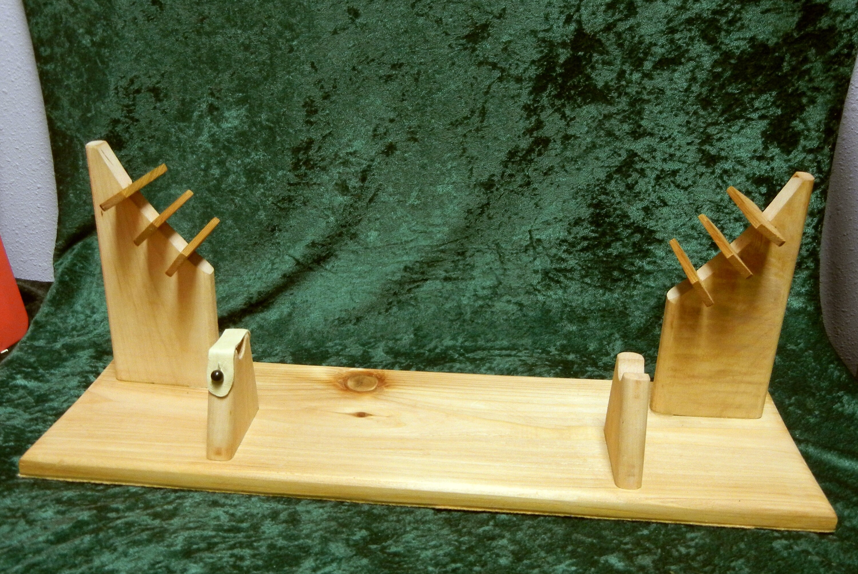 Frame Drum Display W/ Beater/rattle Stand, Alder and Cedar, Hand Cut ...