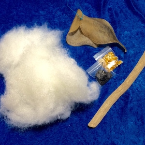 Make Your Own: Elk Shamanic Rawhide Rattle Kit, Small, Medium or Large Round, Star, Moon or Heart