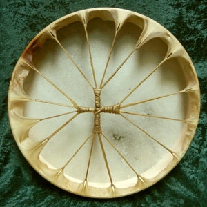 Four Directions Spirit Rawhide Drum, Horse, Deer, Elk or Buffalo,  10&quot;-24&quot;, Cedar or Maple Hoop, w beater, Shamans Journey Drum Ritual Drum
