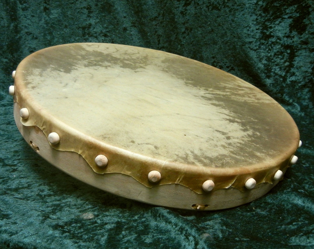 Vintage Handmade 2 Sided Log Rawhide Drum 8” Ceremonial | eBay
