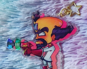 Dr. Neo Cortex Acrylic Holographic Keychain