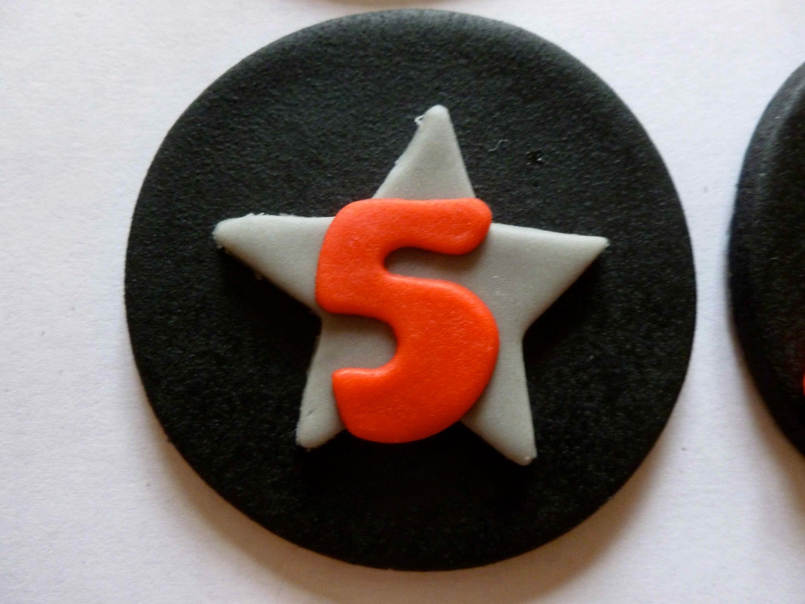 Edible Fondant Knights and Swords Cupcake Toppers Great for Etsy UK