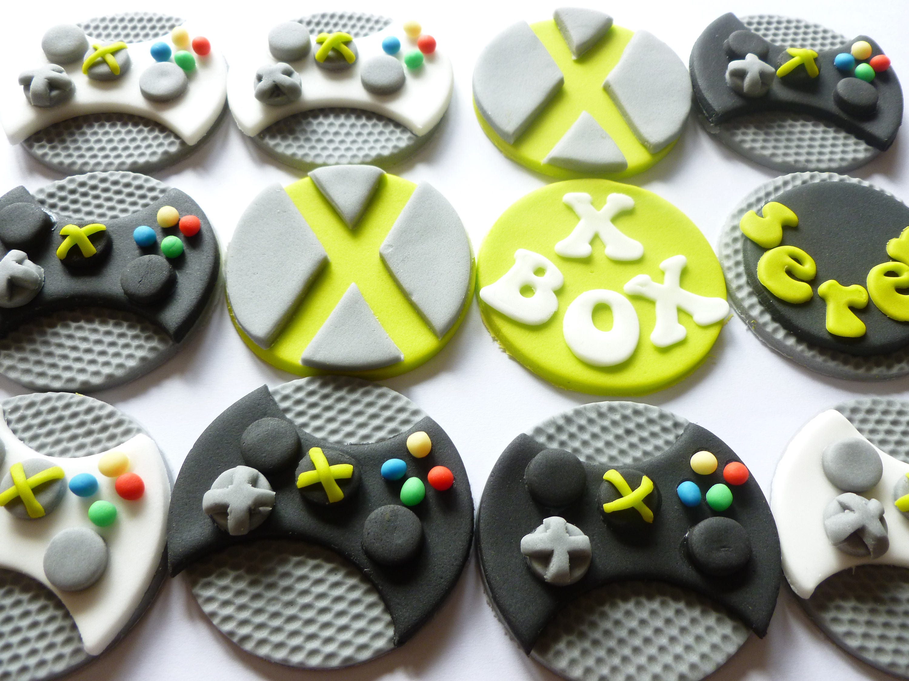 12 Xbox Cupcake Toppers Etsy