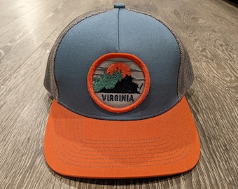 Virginia Sunset Patch Mesh Snapback Hat