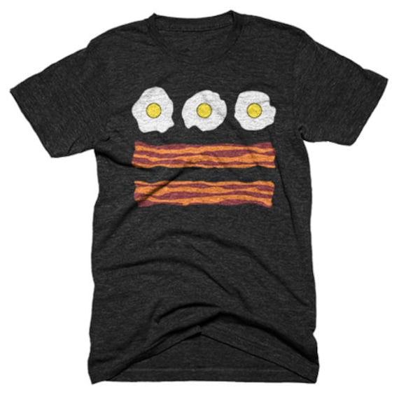 The DC Flag Brunch Tee Bacon and Eggs and the DC Flag Never