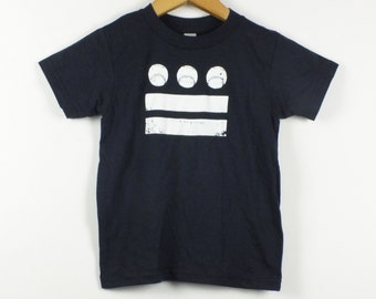 Washington DC Baseball Flag Navy Tee - Kid's Fit