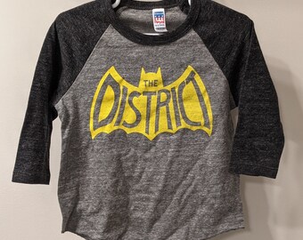 The Bat-District Kids Raglan SALE!!! - Washignton DC Youth Shirt