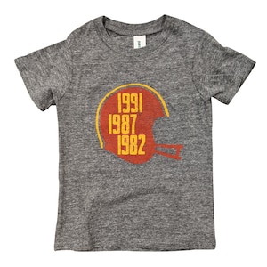 Washington DC Glory Years Football Shirt - Toddler Shirt - Grey