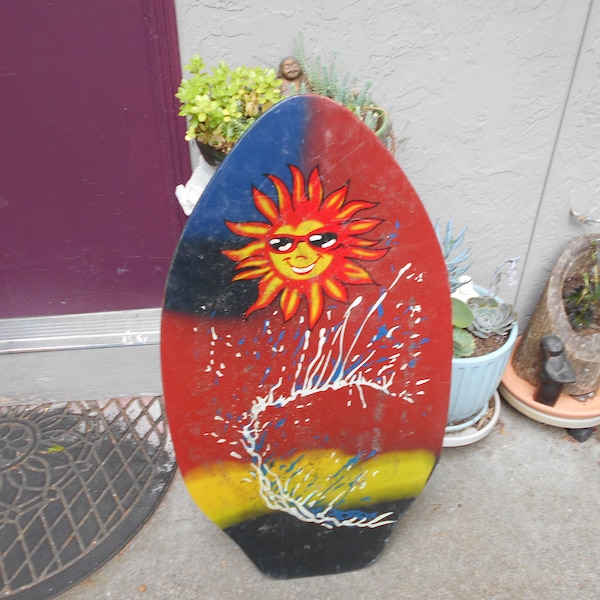 Wooden Boogie Board Etsy