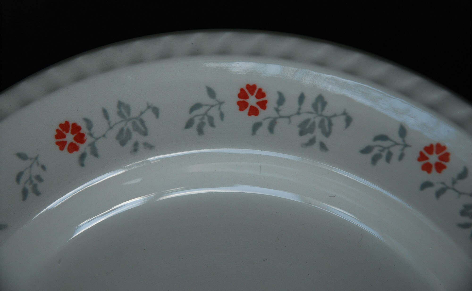 Vtg Keradur Oxford made in Brazil Dinner Plate Scalloped Edges Etsy