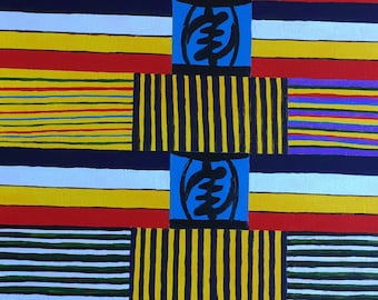 Westafrikanische Kente Malerei