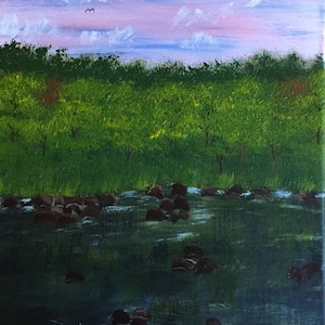River Landscape Painting