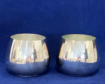 1970s Vintage Punch Cup or Roly Poly Tumbler, Wedding Party Decor -- 3 Sets Available