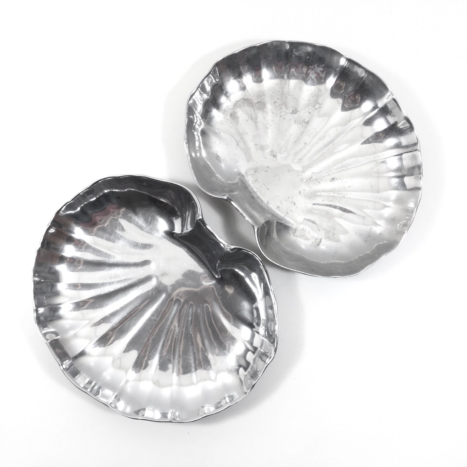 Scallop Shell Serving Tray Set Figural Wilton Armetale Dish Etsy