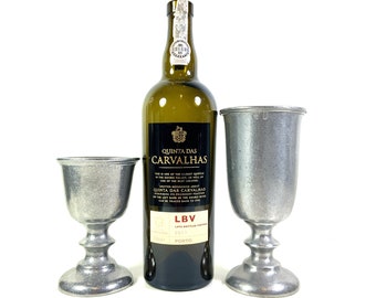 1970s Medieval Wine Goblet by Carson Casting, 7" Vintage Pewter Style Cosplay Chalice, Man Cave Bar Decor == 7 IN STOCK!!