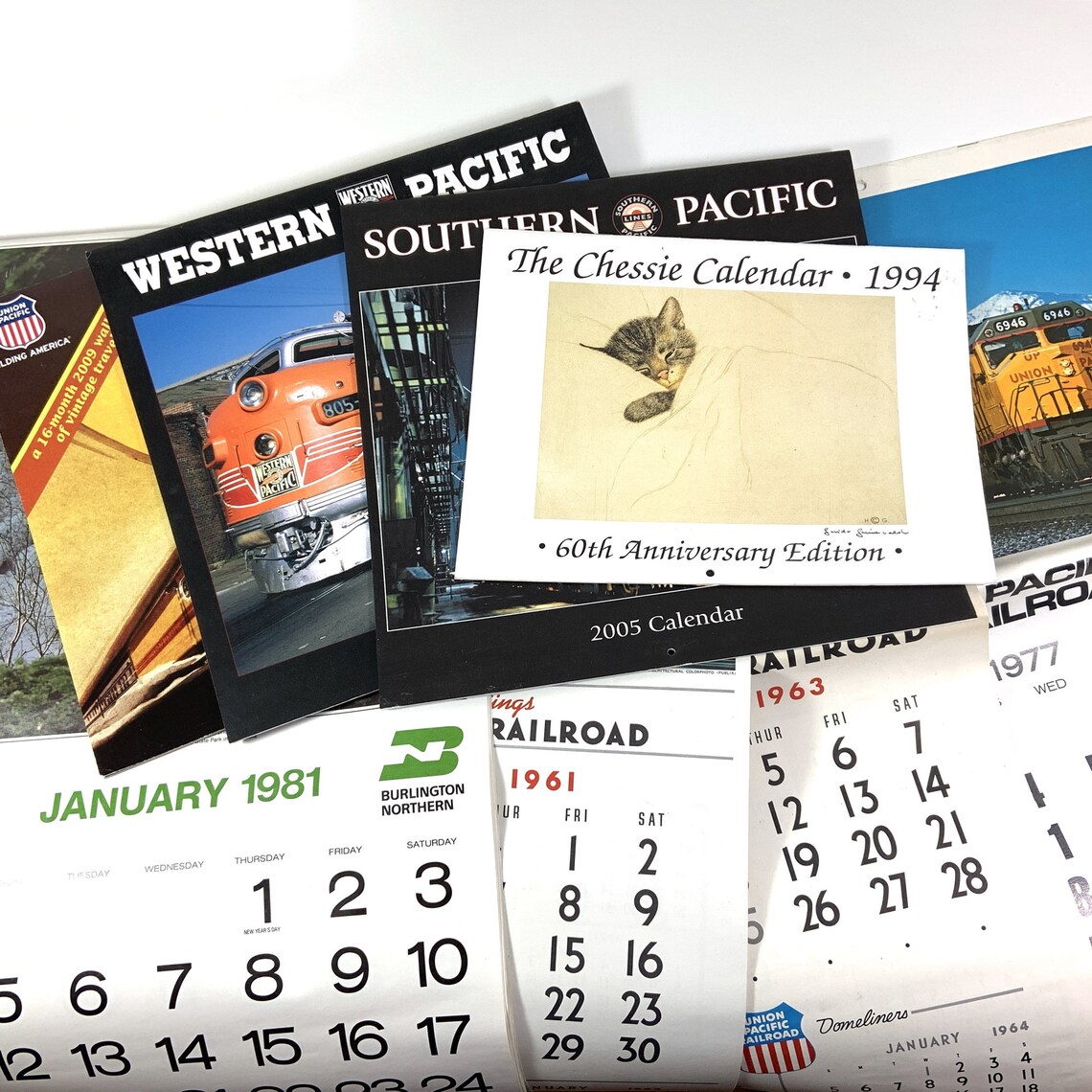 Vintage Railroad Calendar for Union Pacific Western Southern Etsy