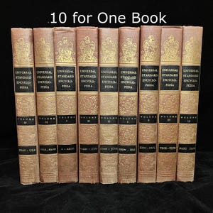 1950年代　アンティークブックストック。 1950's Encyclopedia - Etsy