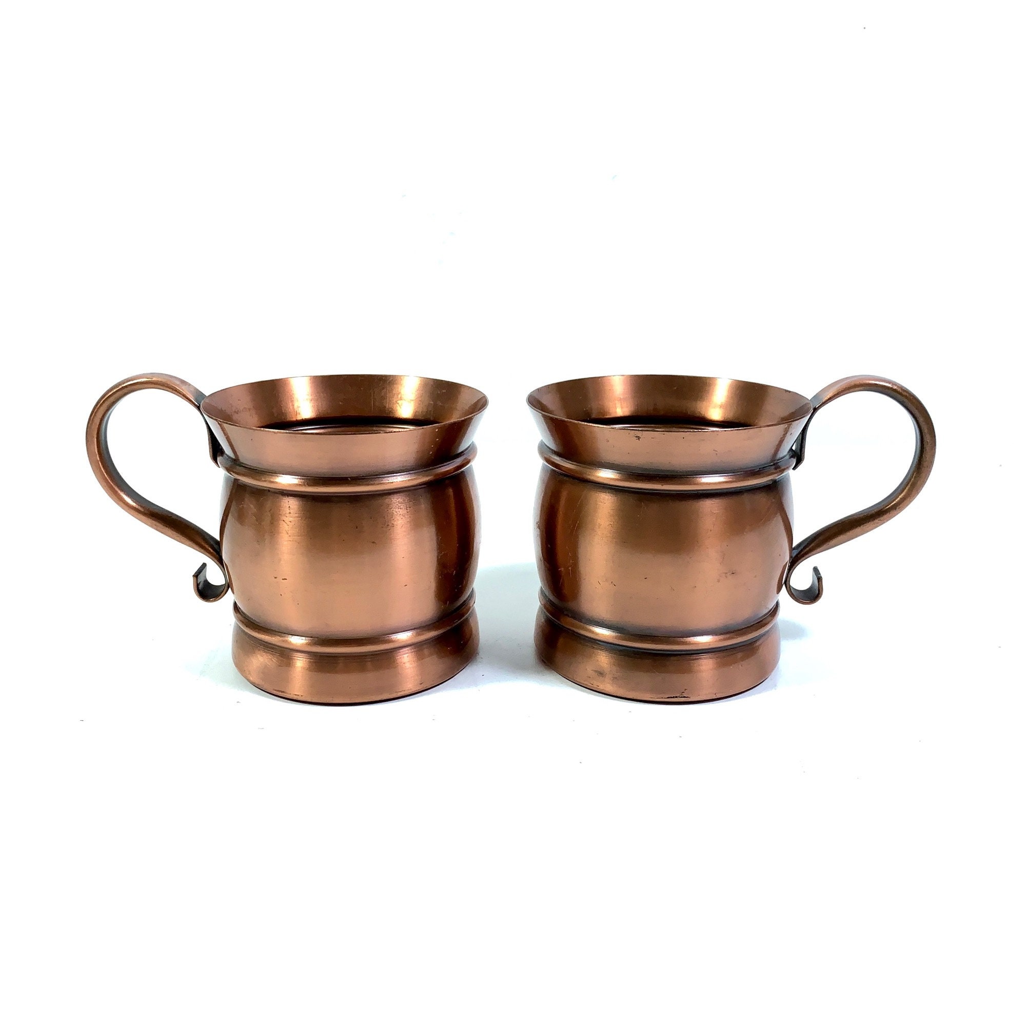 Moscow Mule Mugs by Gregorian Copper 12 Oz Solid Copper Mug Etsy