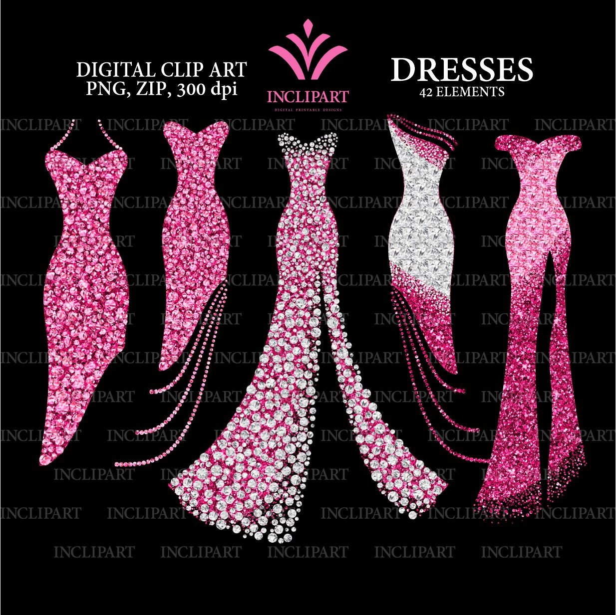 Pink Glitter Dress - Etsy