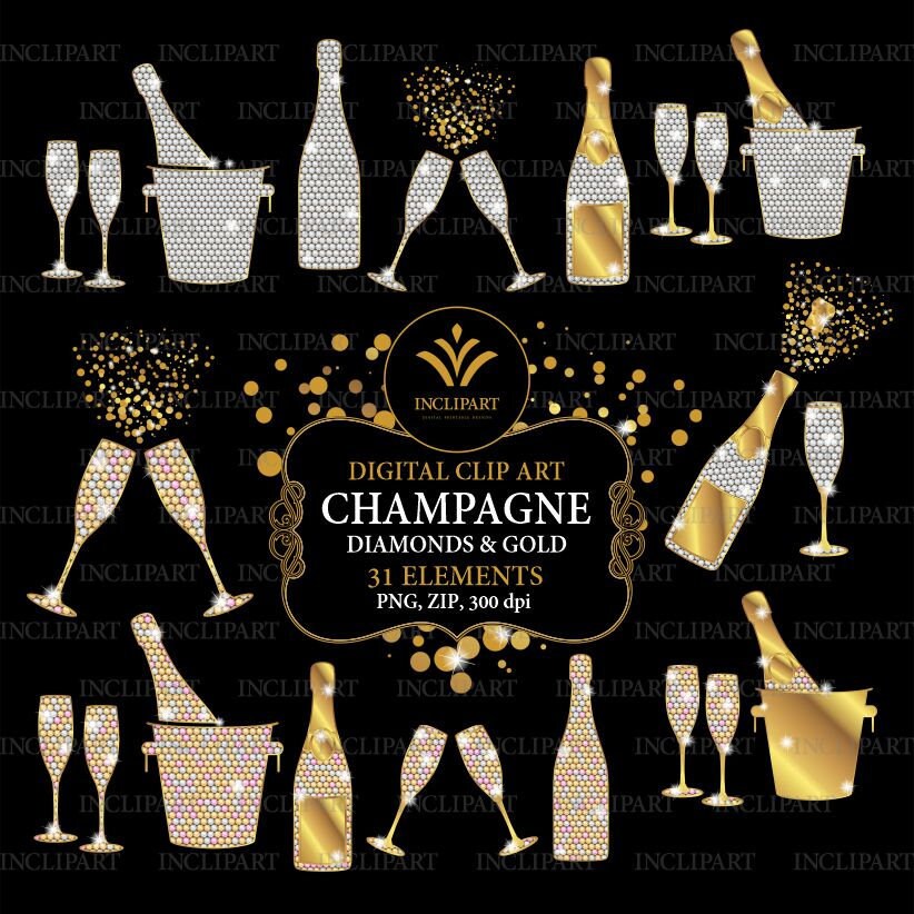 Champagne Bottle Clip Art