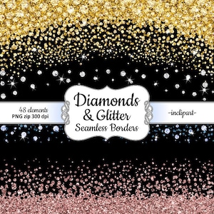 48 Dripping Glitter Clipart PNG Frosting Overlays Instant Download 300 Dpi Individual PNG Files Glittering Wedding art Commercial Use