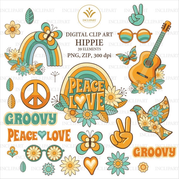 1960s Hippie Flower Power PNG, Clipart, 1960s, Area, Blue, Circle