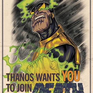 Thanos Propaganda Poster