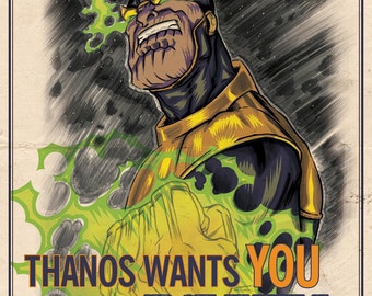 Thanos Propaganda Poster