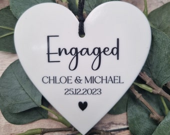 Engagement Gift, Personalised Engagement Date Gift