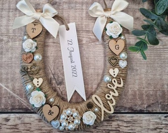 Personalised Wedding Horseshoe Lucky Horseshoe Gift