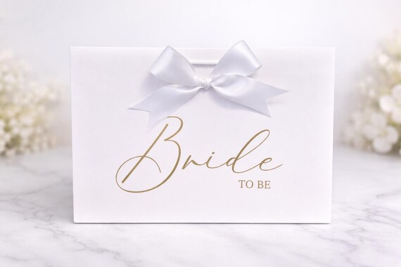 Luxury Personalised Bride Gift Bag with Satin Bow