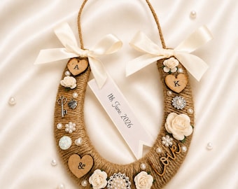 Personalised Wedding Horseshoe Lucky Horseshoe Gift