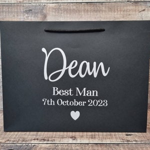 Personalised Groom Gift Bag, Best Man Gift Bag, Groomsen Gifts