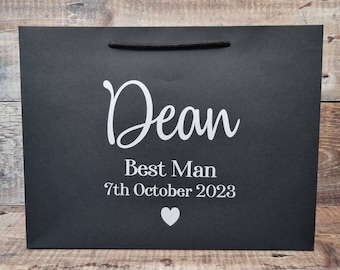 Personalised Groom Gift Bag, Best Man Gift Bag, Groomsen Gifts