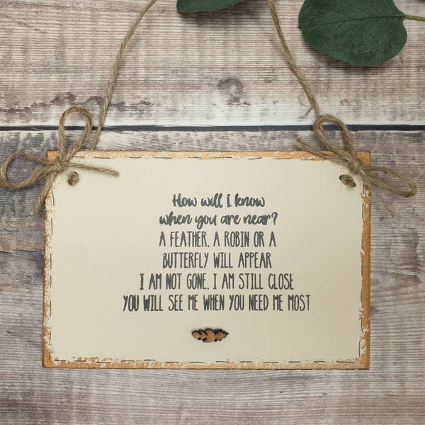 Memorial Plaque Wall Hanging Etsy