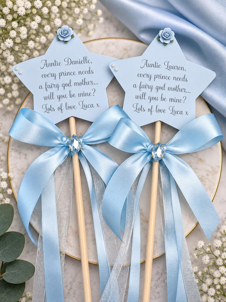 Will You Be My Godmother Gift | Godmother Proposal | Godparent Proposal Gift | Personalised Godmother Wand | Fairy Godmother Gift afbeelding 11