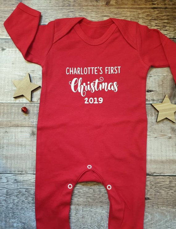 1st christmas sleepsuit