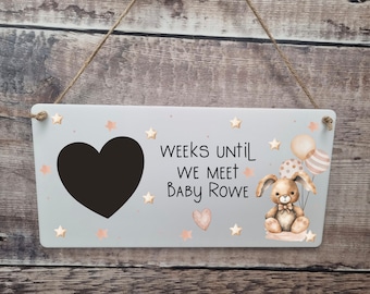 Baby Countdown, weeks until we become parents, Baby Gift, Baby Shower