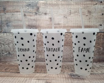 Personalised Hen Party Cups, Cold Cups, Personalised Name Cold Cup 24oz, Hen Party Bridesmaid, Party, Birthday , Name Cup